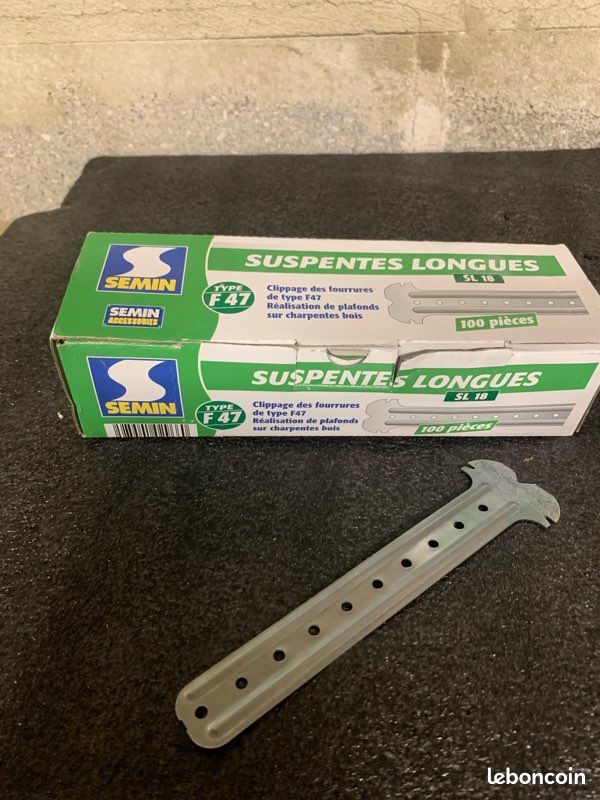 Lot de 73 suspentes longues SL 18 Semin – Type F47 – Neuves (image 1)