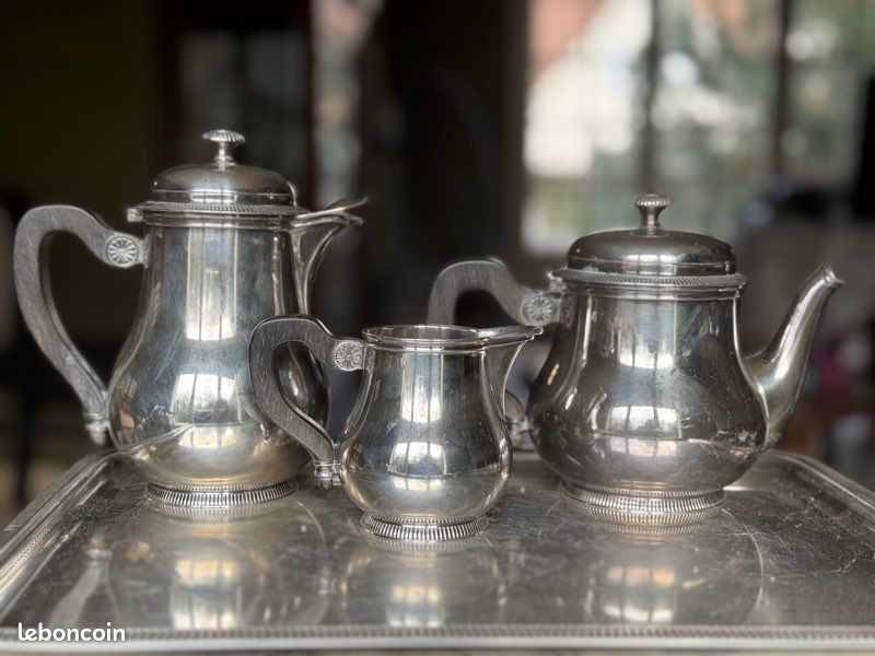 Alessi- Service à Thé Ou à Café En Métal Argenté