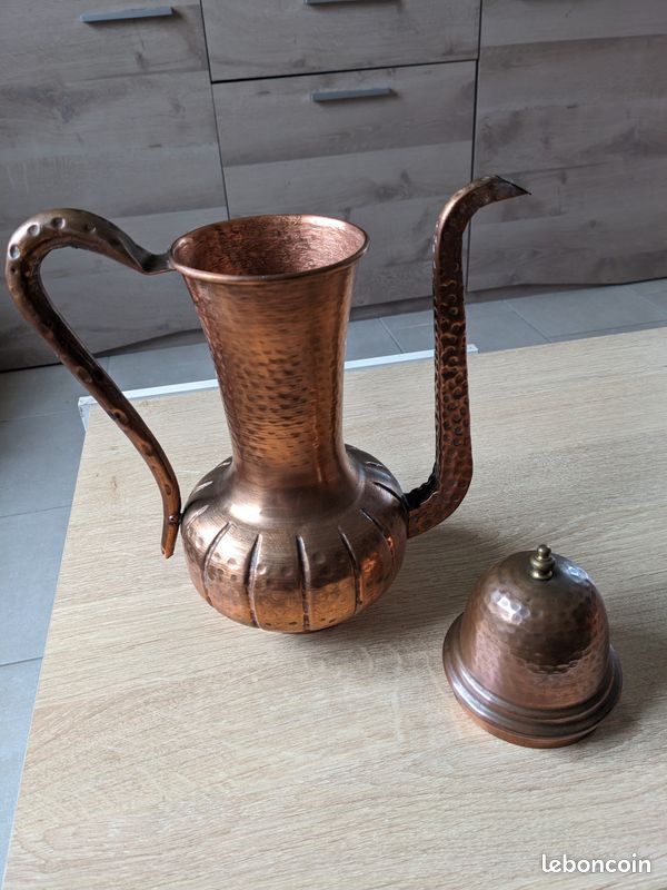 Théière en cuivre vintage signature RAME FR (image 3)
