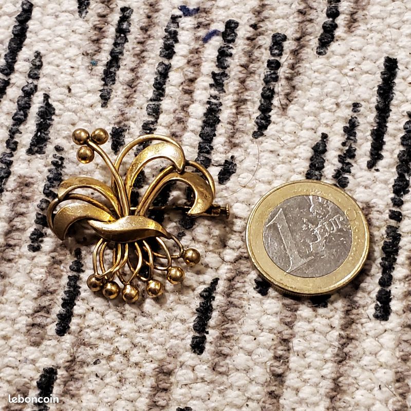 RARE ANCIENNE BROCHE d'artiste en style Art Nouveau antique brooch EUR
