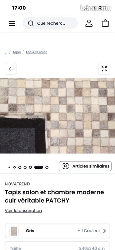 Tapis en peau patchwork (image 2)