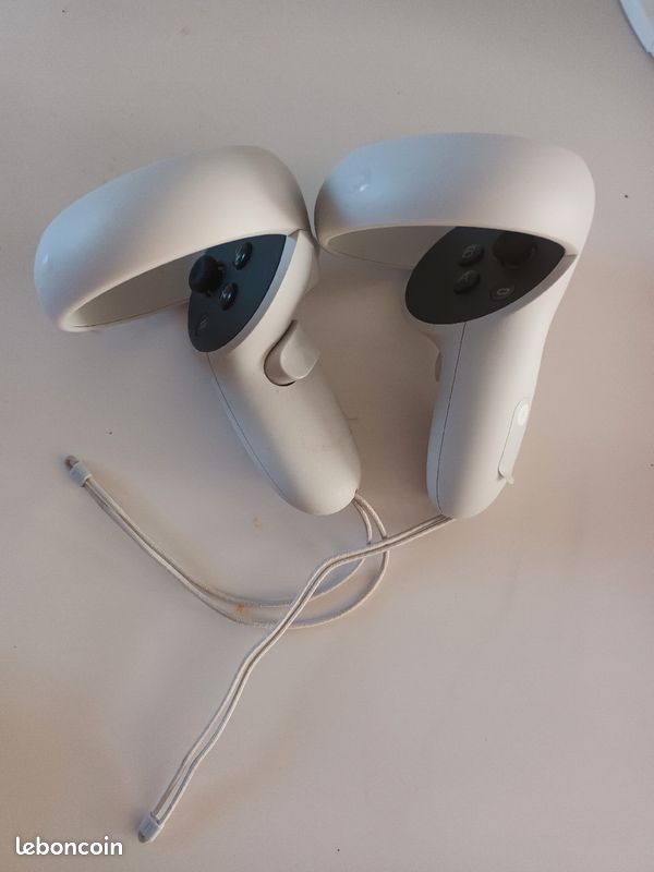 Oculus quest 2 casque vr avec chargeur+ protection de manette et socle (image 3)