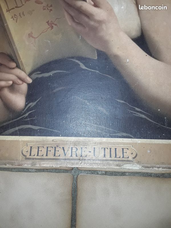 Ancien Grand carton publicitaire Lefèvre utile (image 4)