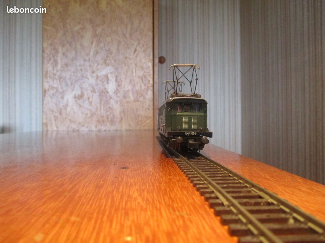 Fleischmann HO – Locomotive Électrique 4330 DB E44 056 – Allemagne 1984 – Vintage CA