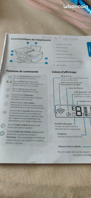 Imprimante blanche HP encre servie une fois 45 euros (image 5)