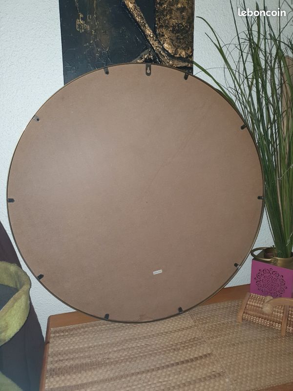 A vendre Grand miroir rond 81cm de diamètre (image 2)