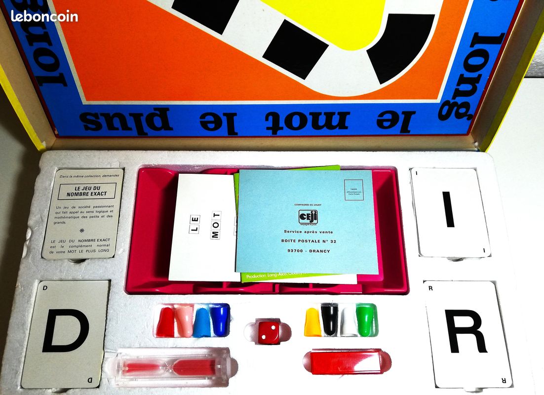 Le Mot Le Plus Long Jeu De Soci t Vintage De 1975 Collection Le mot le plus long jeu de soci t vintage de 1975 collection