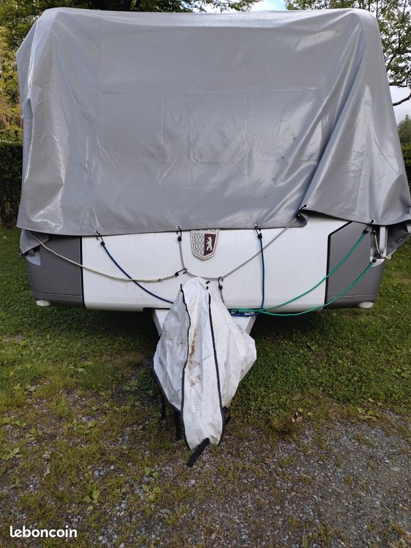 Caravane Tabbert Puccini avec hangar de stockage 5 m x 8 m en pvc (image 7)