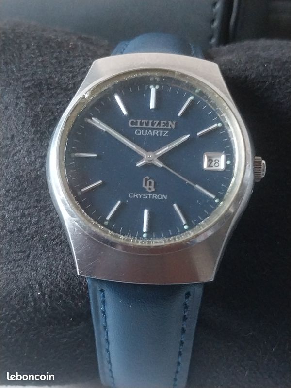 Citizen Crystron Rare Montre à Quartz Vintage (années 70