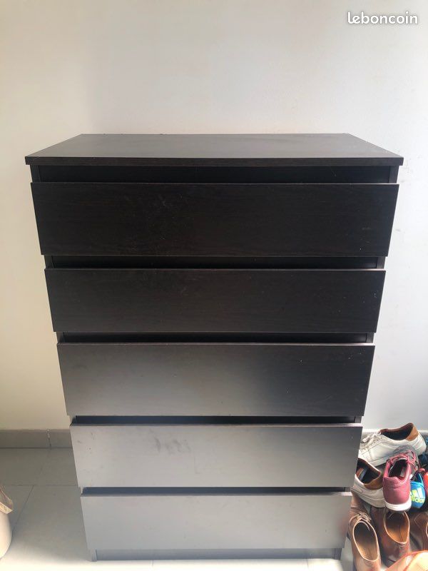 Commode MALM IKEA 5 tiroirs (image 1)