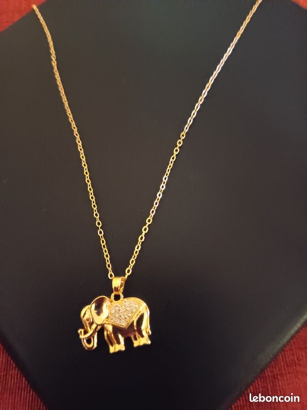 Pendentif éléphant Or Jaune & Diamant