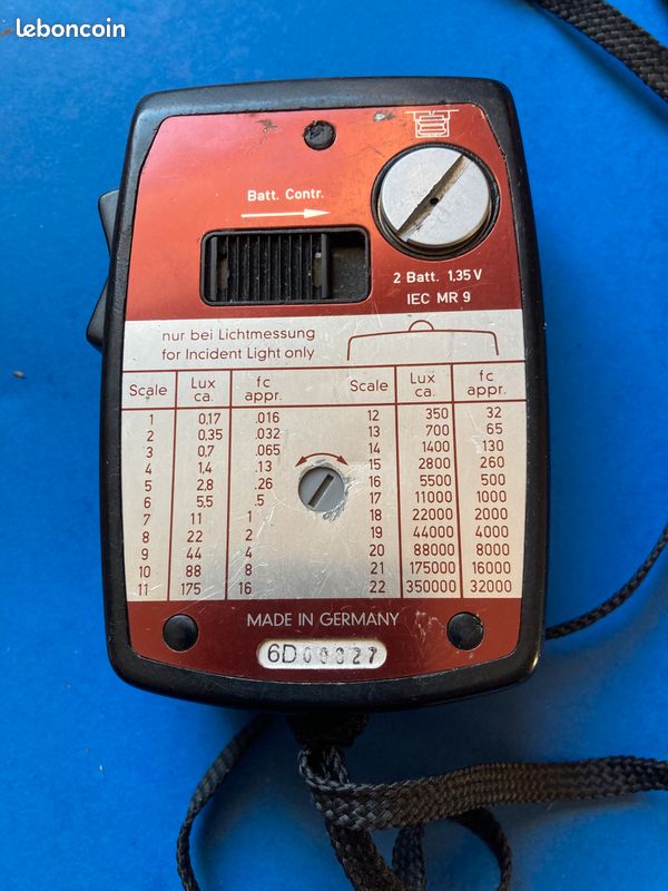 Ancien Posemètre Gossen Lunasix 3 Allemand - Bon état, Lumière Incidente Et Réfléchie