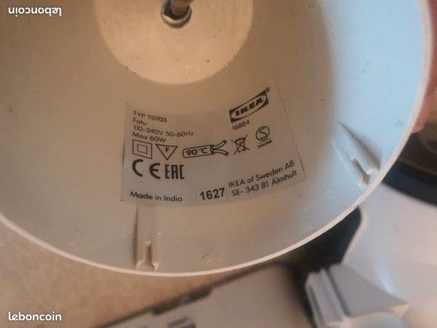 Lot de 3 Suspensions dont 2 IKEA modèle foto type : T0703 lampes lustres (image 3)
