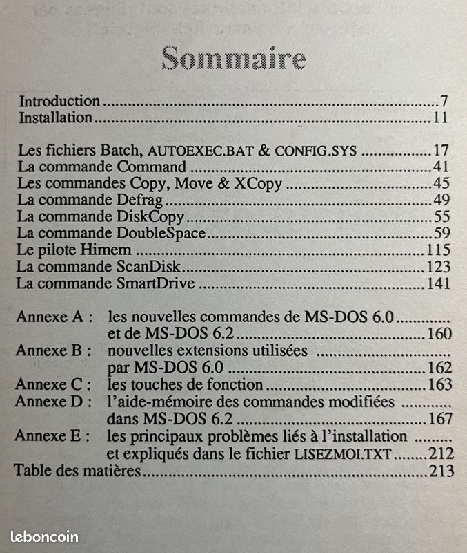 "MS-DOS 6.2 / Guide complet de Doublespace". Biélu et Virga - Ed. Marabout (1994) (image 3)