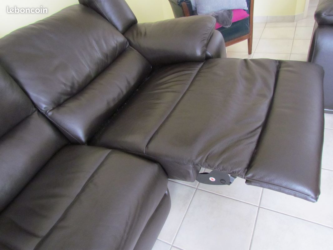 Fauteuil3places assises ou 2 relaxes( electrique) (image 1)