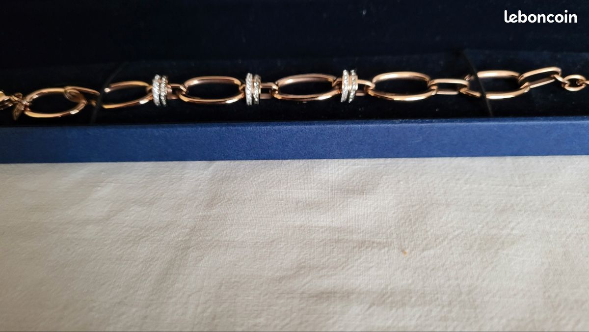 Bracelet Victoria plaqué ionisé taille 18 cm rallonge (image 4)