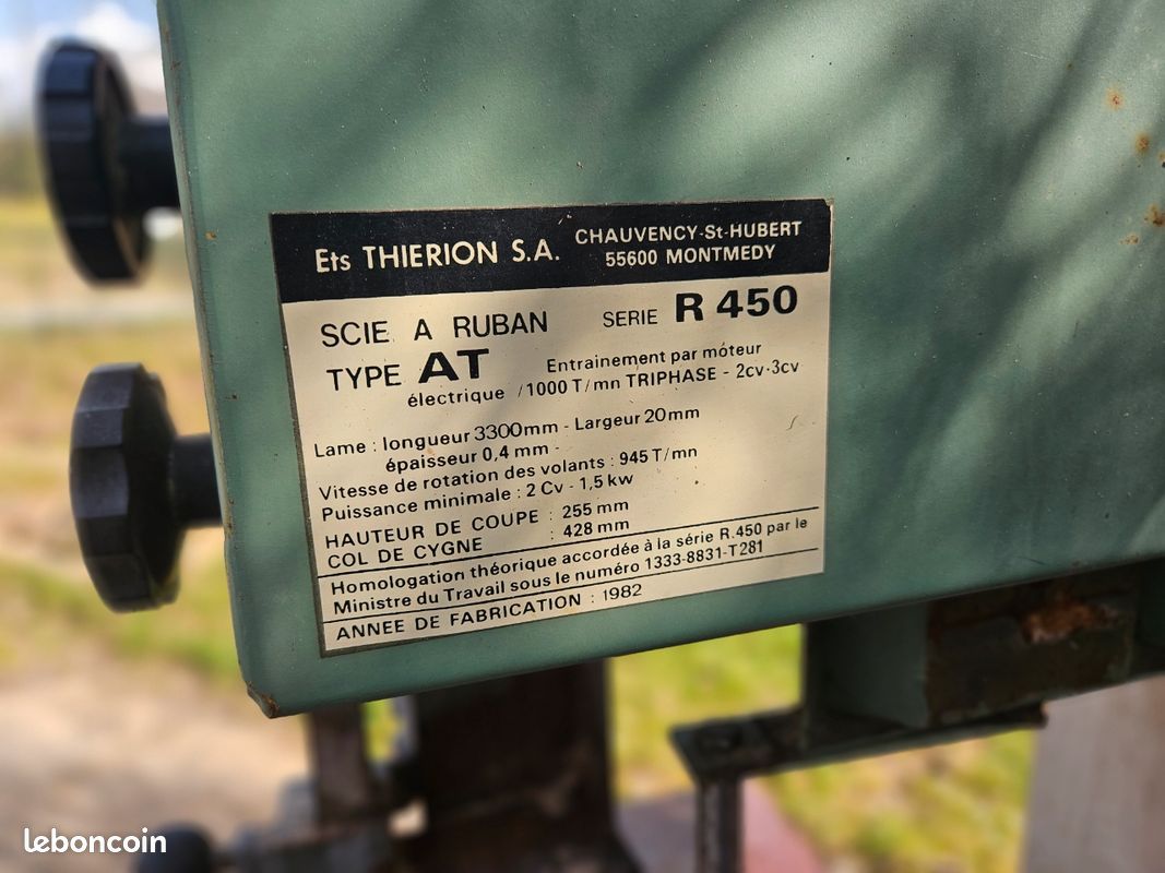 Scie a ruban Thierion thermique et tri (image 2)