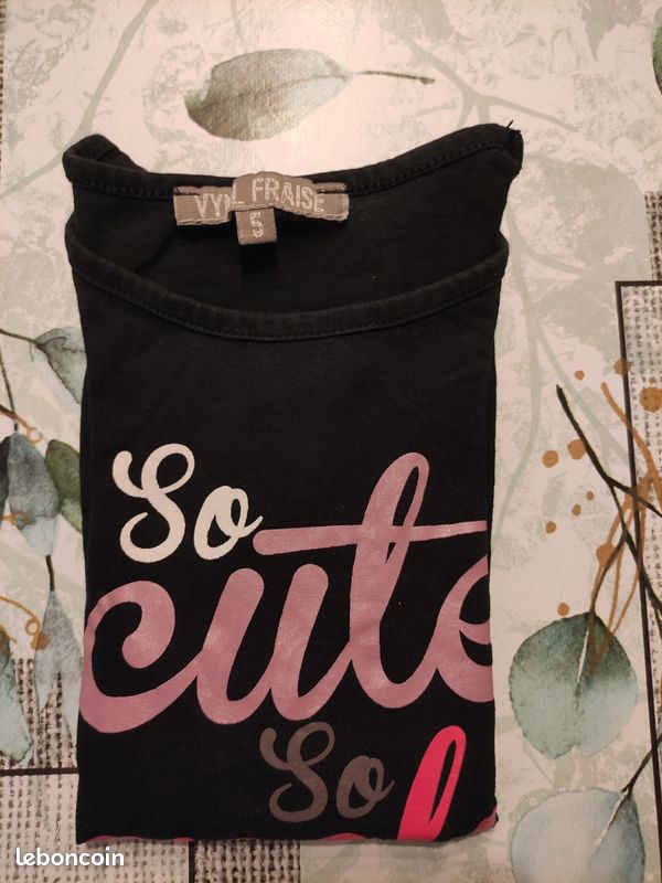 T-shirt pour fille taille 5 ans (image 3)