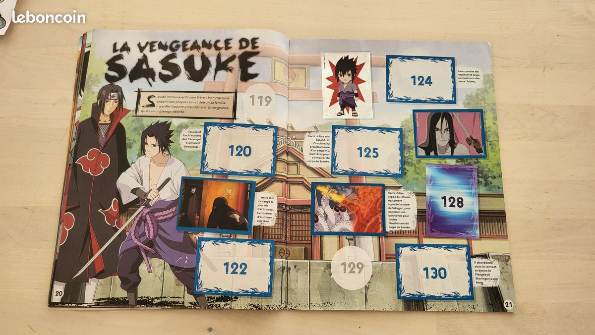 Gros lot Collector Naruto Shippuden - Album Panini bien rempli + 23 Cartes Rares (Introuvables) (image 17)