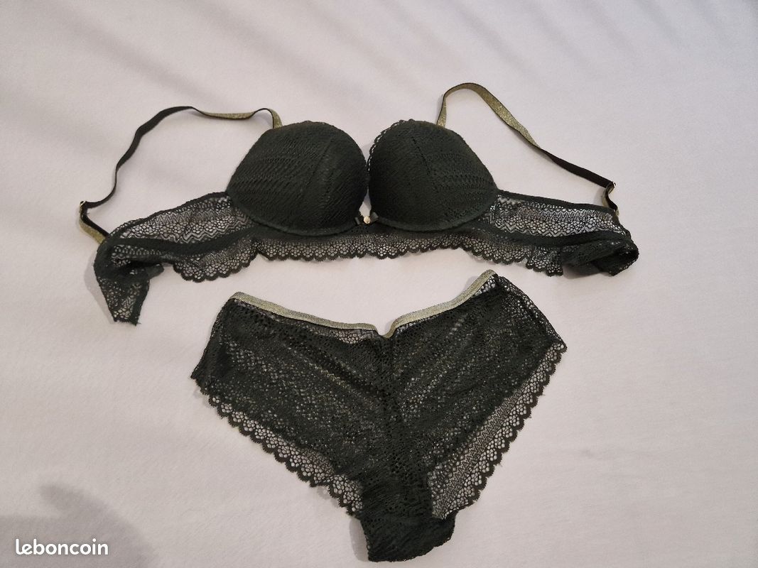 Ensemble lingerie kaki (image 1)