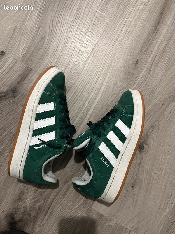 adidas gazelle silver green womens Adidas Campus 00s Green Cloud White main image 1
