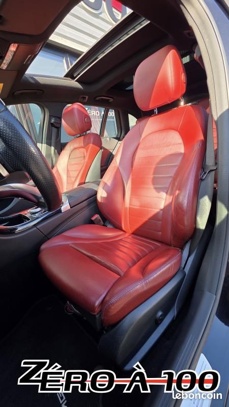 Mercedes Classe C 200 2.1D AMG LINE – AIRMATIC TOIT PANO INTÉRIEUR ROUGE (image 6)