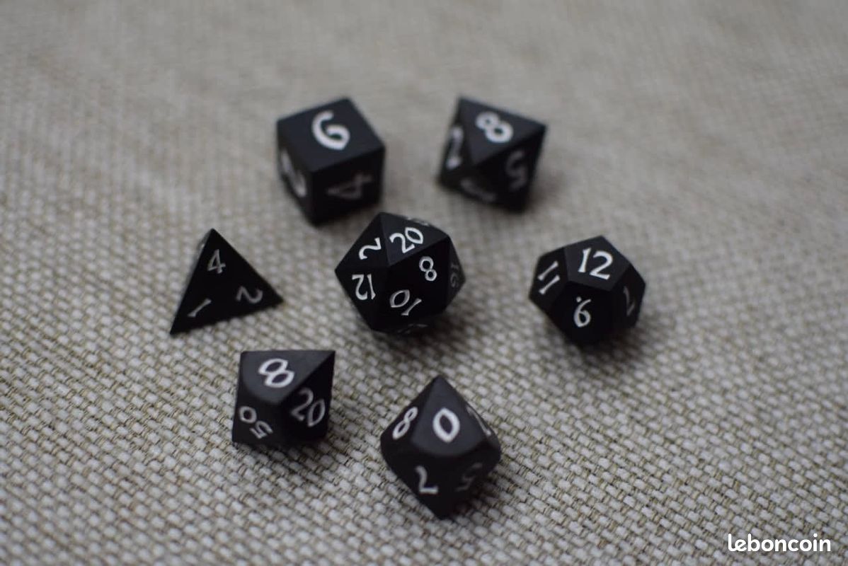 Dés en Ebene véritable (JDR jeu de rôle sur table) (image 10)