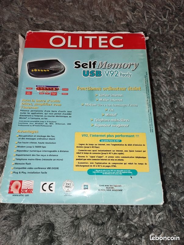 Olitec Modem USB ADSL & V92 Ready - Accessoires informatique