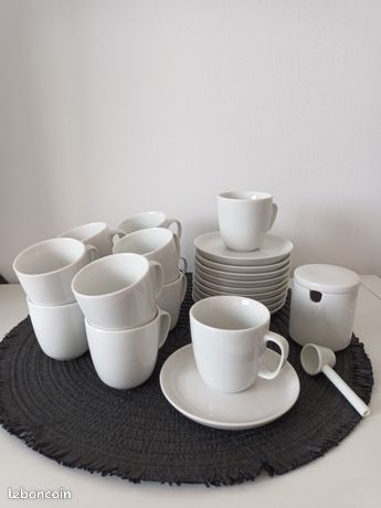 Lot de 6 petites assiettes/ soucoupes en opaline | Assiettes anciennes