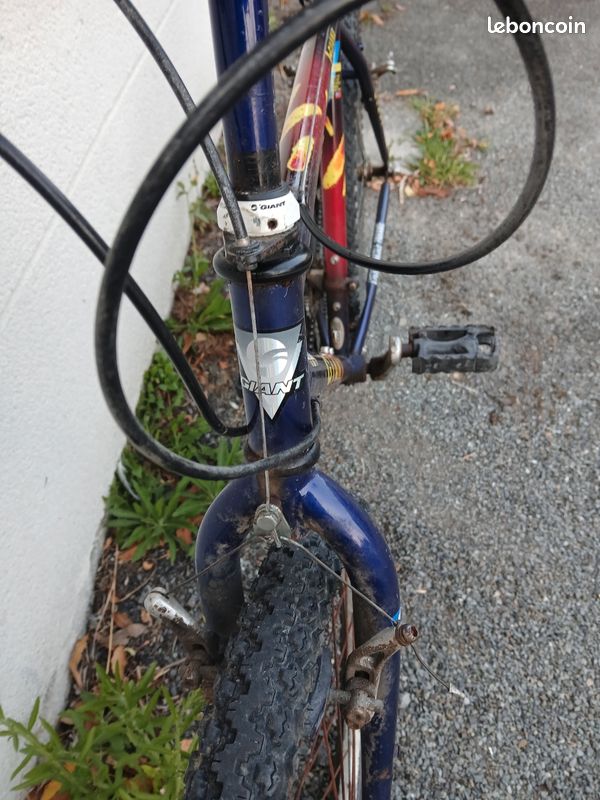 Fourche Vélo Vintage 650B / 26" Avec Support De Frein - Pièce Ancienne De Stock