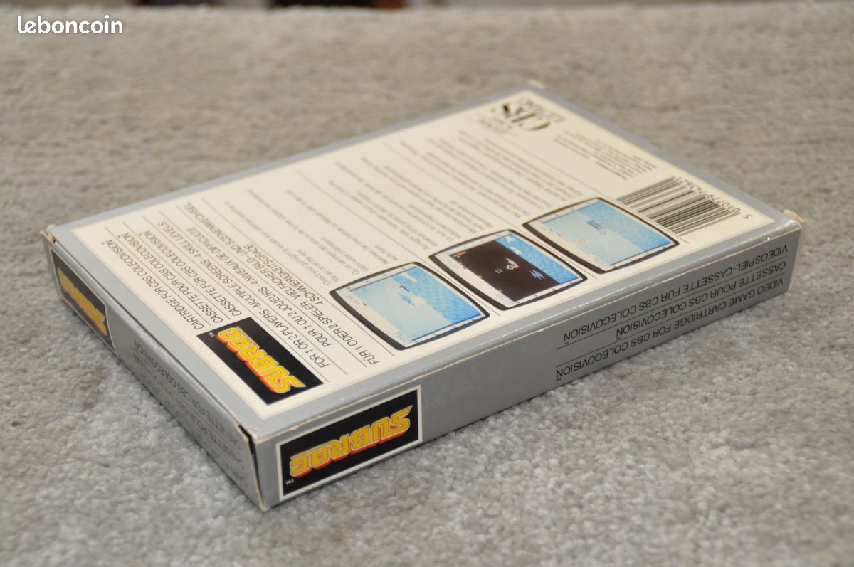 Subroc Sur ColecoVision - Jeu Vidéo Avec Boîte Et Documentation - Très Bon état