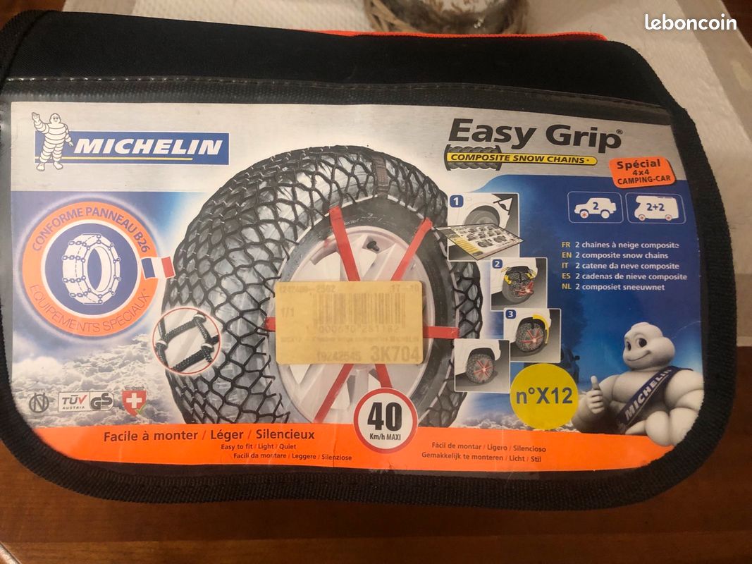 Chaînes à neige Michelin Easy Grip X12 - Équipement auto