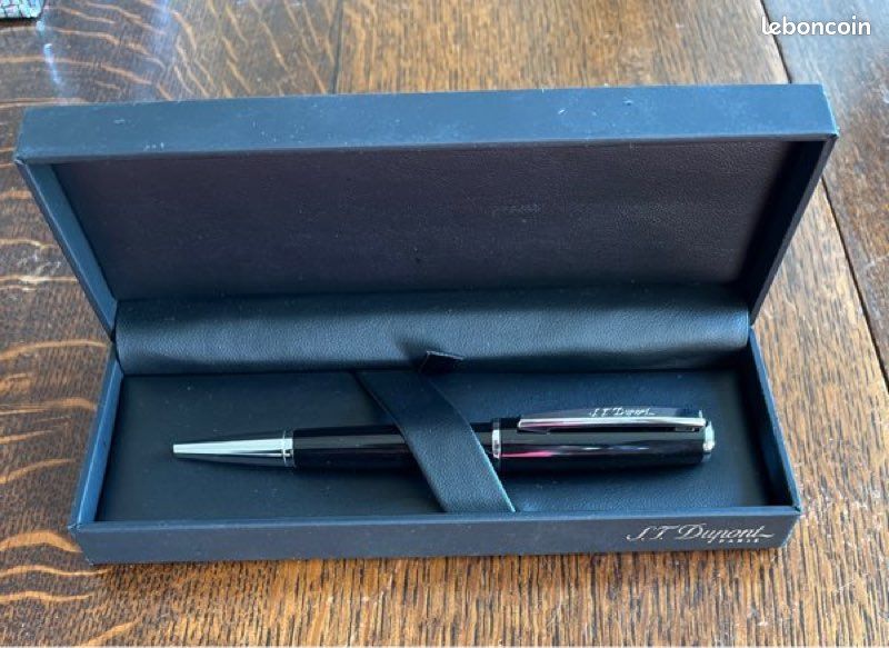 Stylo Bille S.T Dupont Rechargeable Neuf Avec écrin - Noir, Prestige - Cadeau Luxe