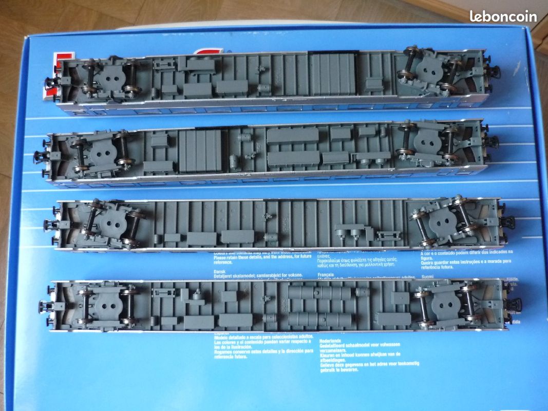 Coffret 4 Voitures Voyageurs DEV INOX Jouef HJ4005 - État Neuf