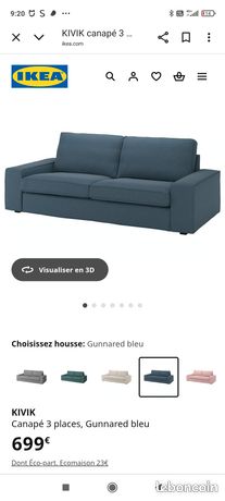 Civic 3 places canapé, une combinaison - Tullinge brun foncé