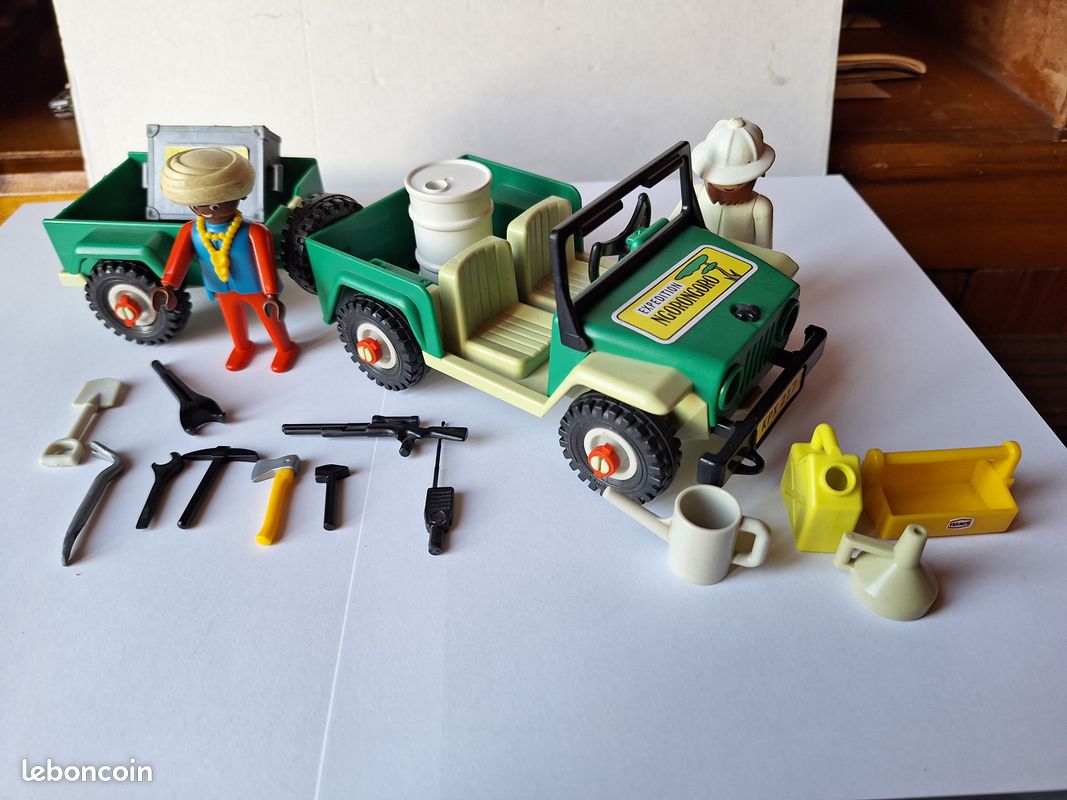 PLAYMOBIL PORTE BARREAUX Remorque Jeep 4x4 Safari Ngorongoro 3189 193885