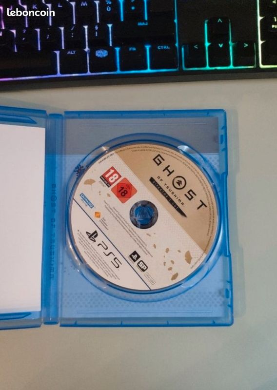 Ps5 slim lecteur de disque+spiderman 2 +ghost of tsushima dlc +casque (image 5)