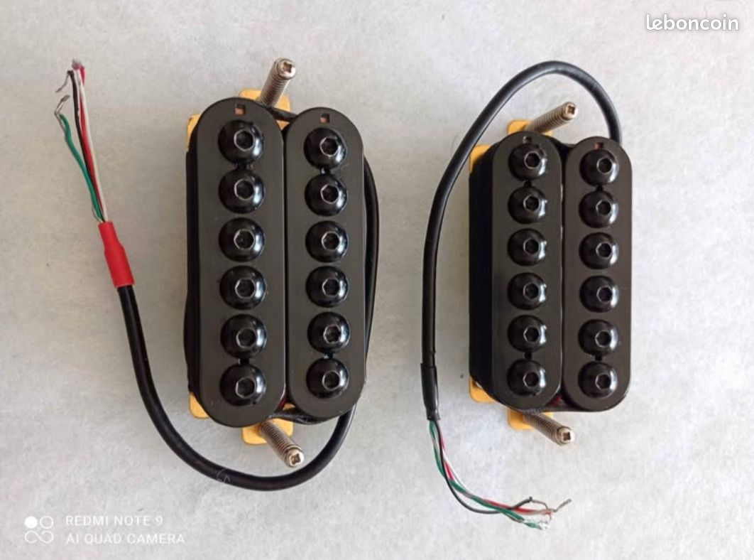 LOT DE 2 Micros Guitare Humbucker Guitare éLectrique Micros Chevalet