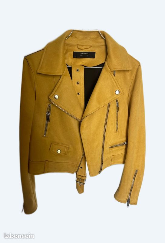 Moutarde Veste Suedine Jaune Veste Effet Daim Jaune Moutarde Zara