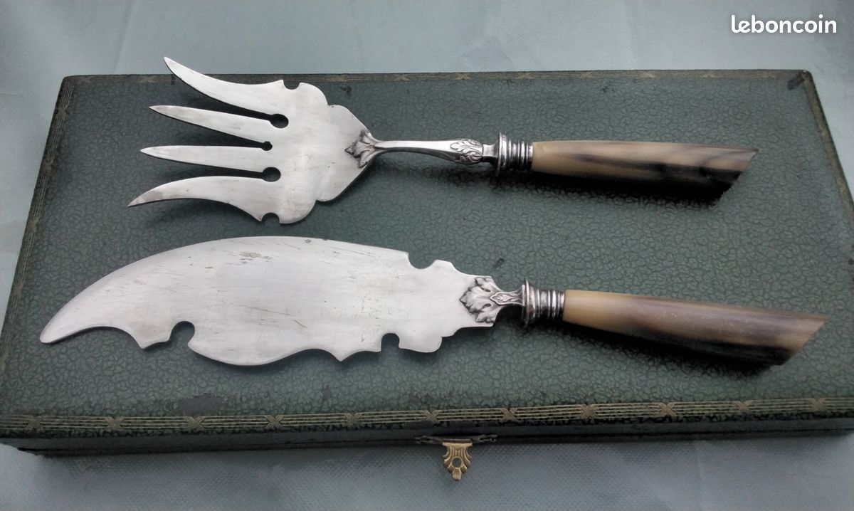 ANCIEN COUTEAU ANCIEN queue de poisson Véritable Lacroix, Manche Metal EUR 20,00 - FR