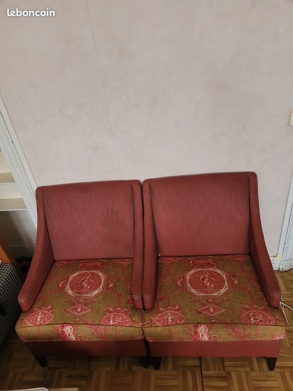 Fauteuils en tissu (x2) (image 1)