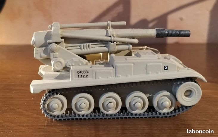 Dinky Toys - Canon Automoteur Militaire 155 Mm - Réf 813 Avec Camouflage - Métal