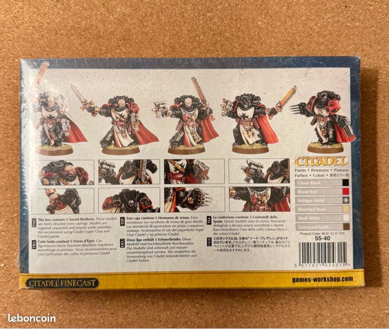 Warhammer 40K Black Templars Sword Brethren Squad NIB Finecast - OOP - Marines (image 2)