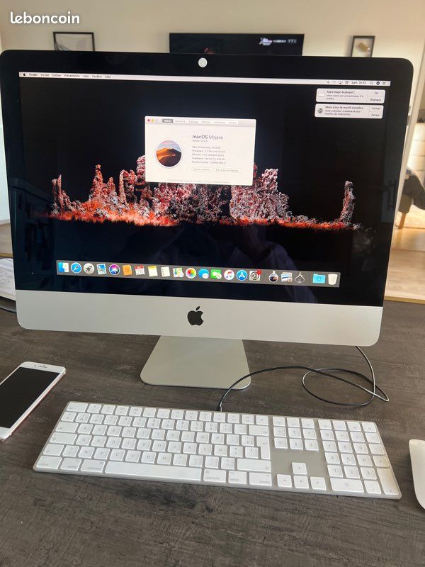 I Mac 21,5 fin 2013 excellent état + magic keybord 2 (image 1)