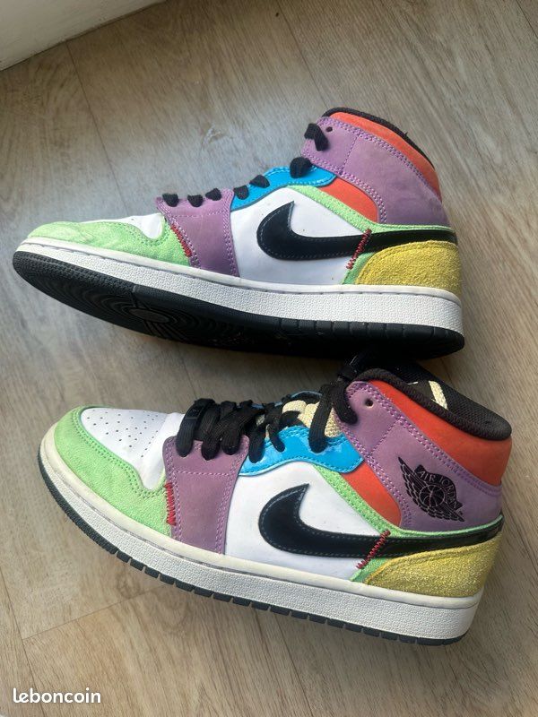 Jordan mid SE multi color Chaussures