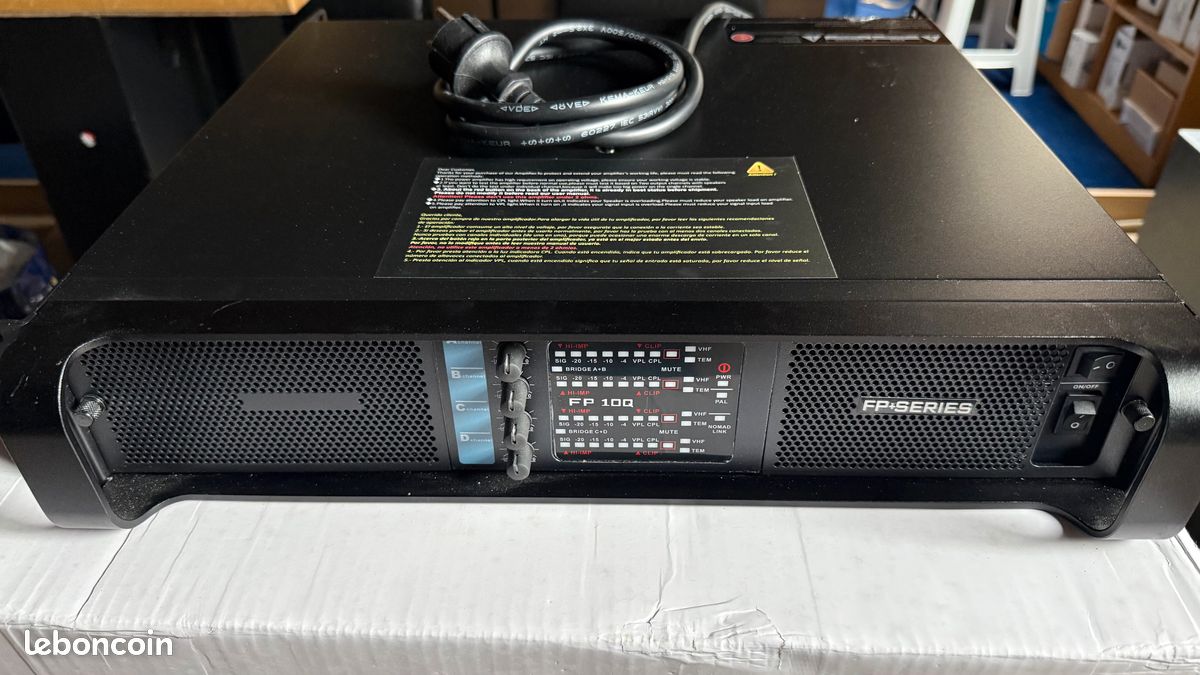 4 Amplis de puissance FP10K 4 x 2.100 W sur 4 Ohms, état neuf (image 4)