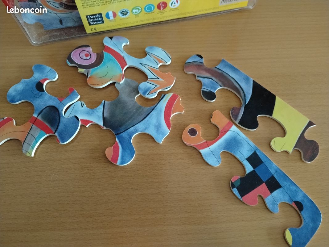 Puzzle d'art Juan Miro en bois fabriqué en France (image 3)