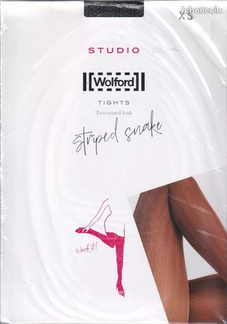 Collant Wolford Coloris Noir Chiné - Taille S-L, 10 Deniers, Glamour Tights V2, Autriche