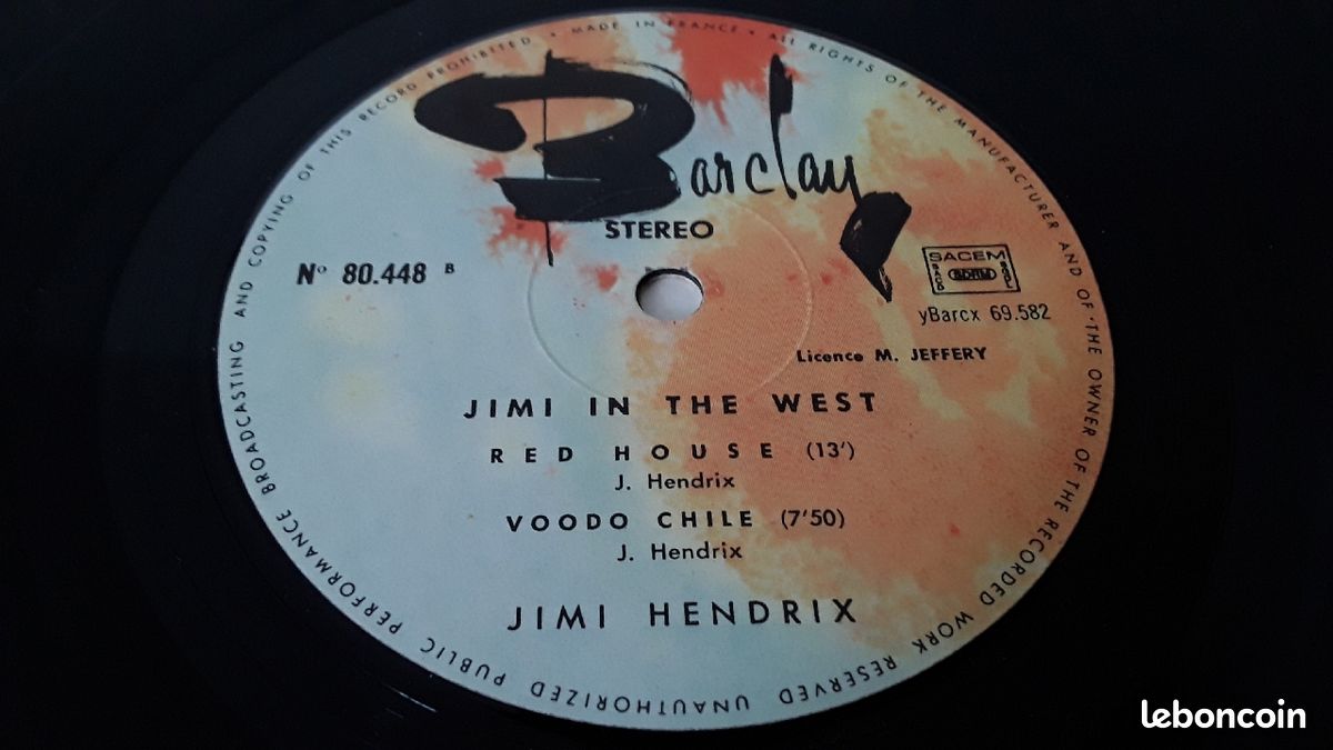 JIMI HENDRIX 33t (image 8)