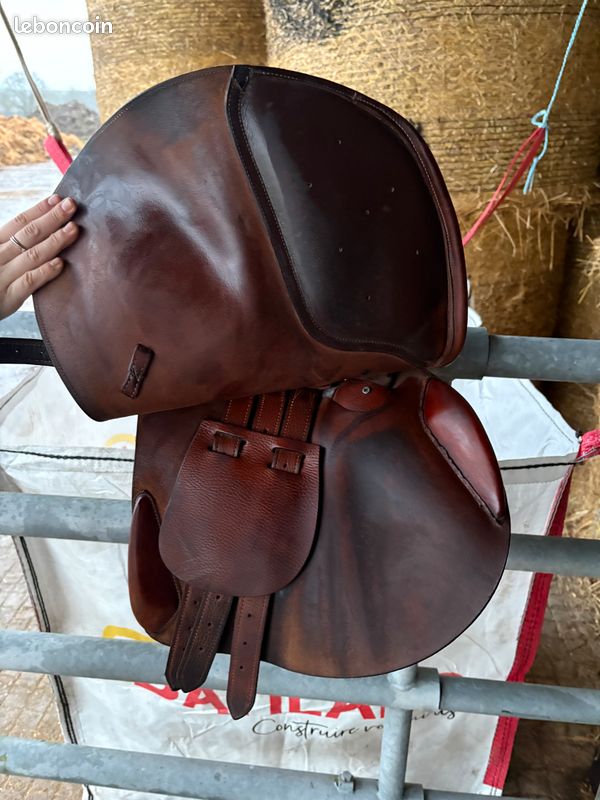 Selle Western Aledo Saddlery 16 Pouces - Naturelle - Cuir Et Synthétique - 6 Pièces